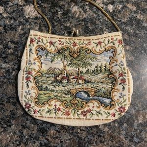 Vintage tapestry purse